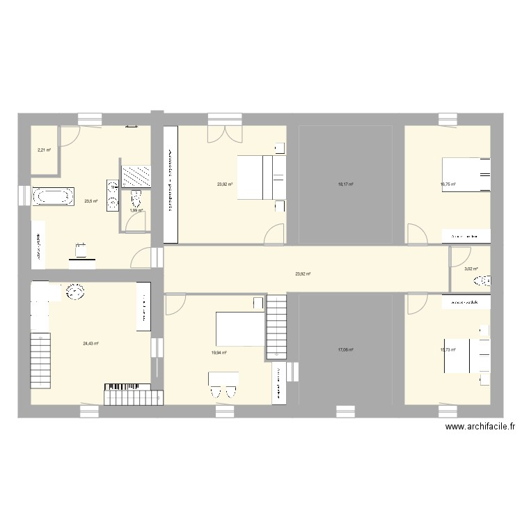 etage ferme. Plan de 0 pièce et 0 m2