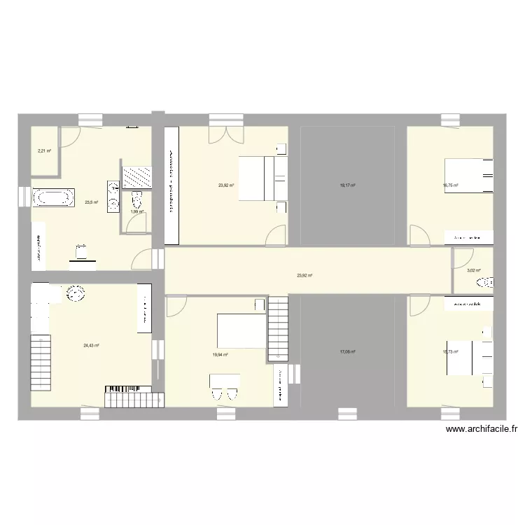 etage ferme. Plan de etage ferme. Plan de
