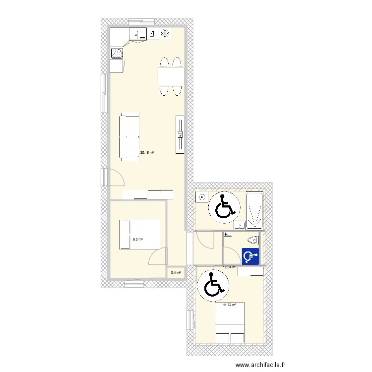 T3 Atelier. Plan de 0 pièce et 0 m2