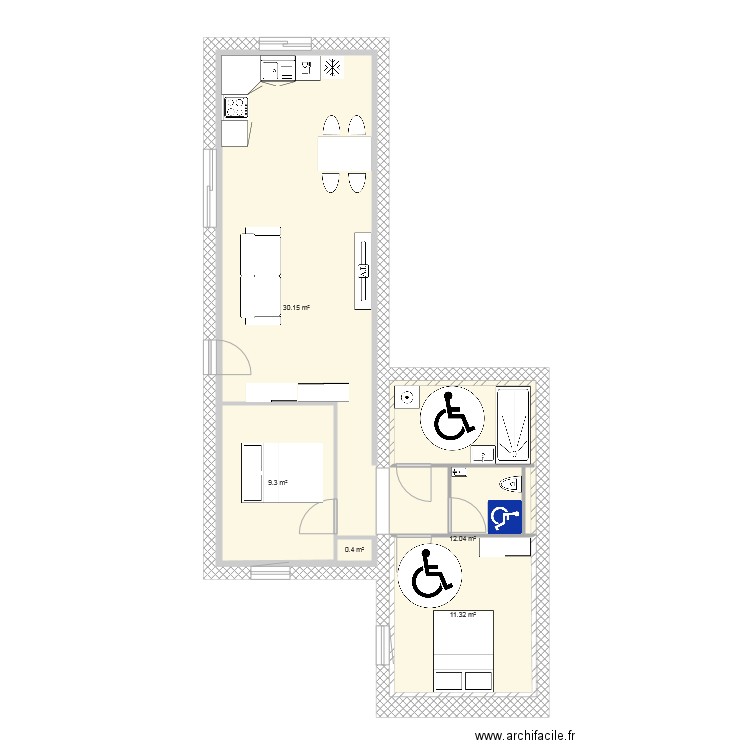 T3 Atelier. Plan de 0 pièce et 0 m2