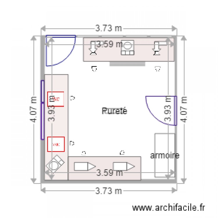 pureté. Plan de 0 pièce et 0 m2