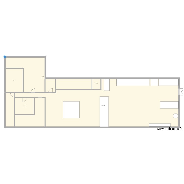 Magasin. Plan de 0 pièce et 0 m2