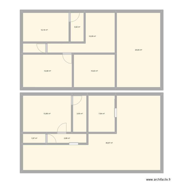 projet maison. Plan de 0 pièce et 0 m2