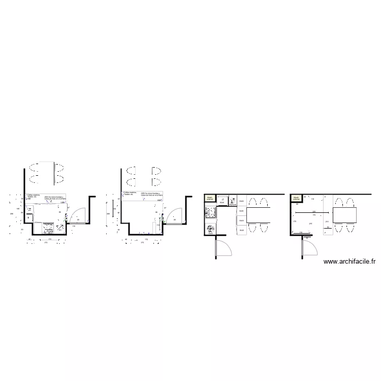 Cuisine am&eacute;nagement. Plan de 
