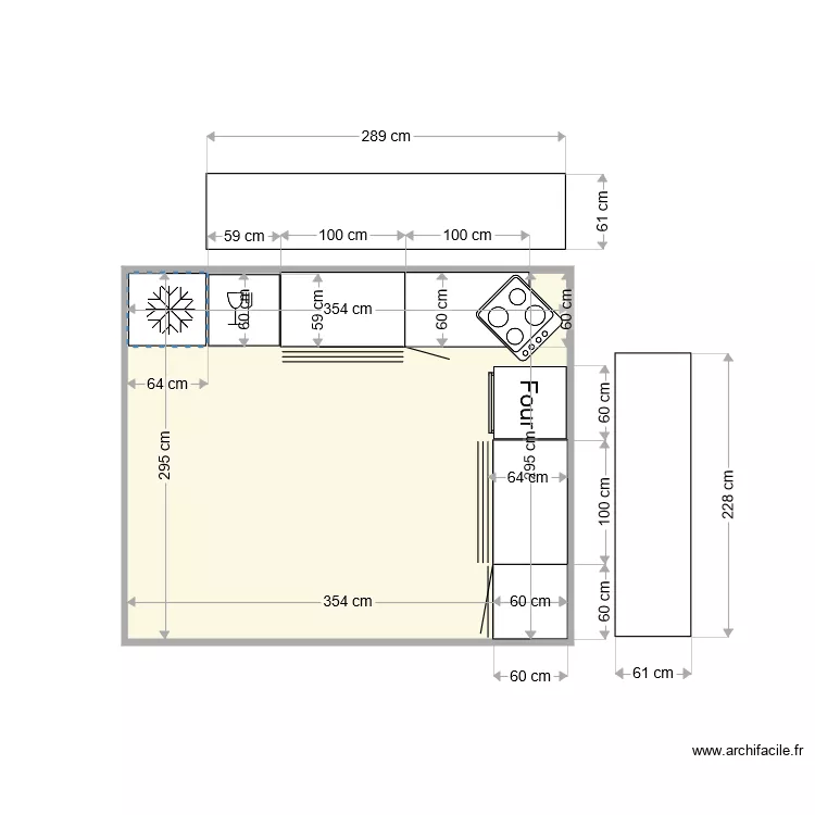 cuisine. Plan de cuisine. Plan de