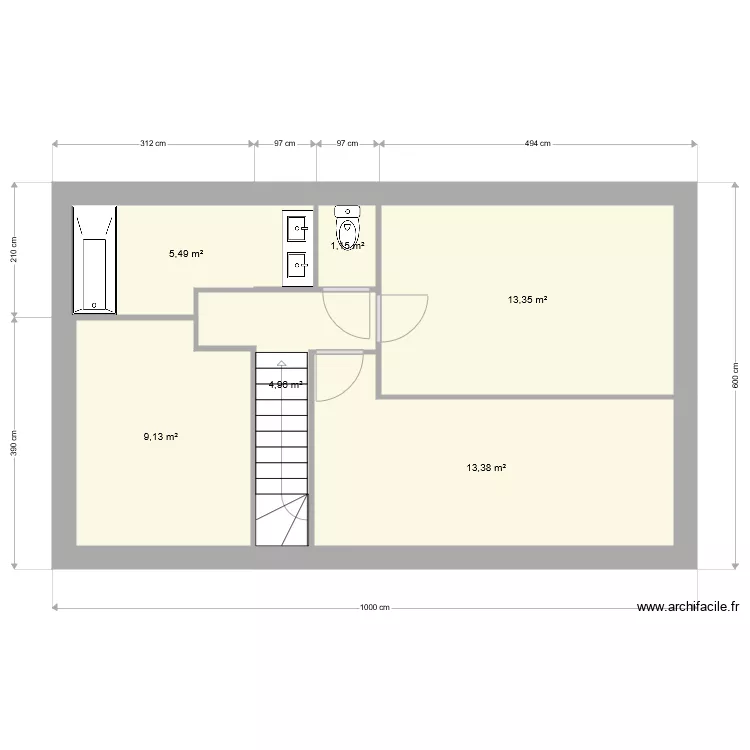 Djelidi &eacute;tage. Plan de 
