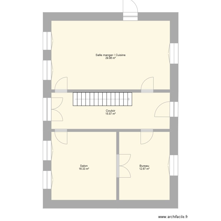 RDC. Plan de 0 pièce et 0 m2