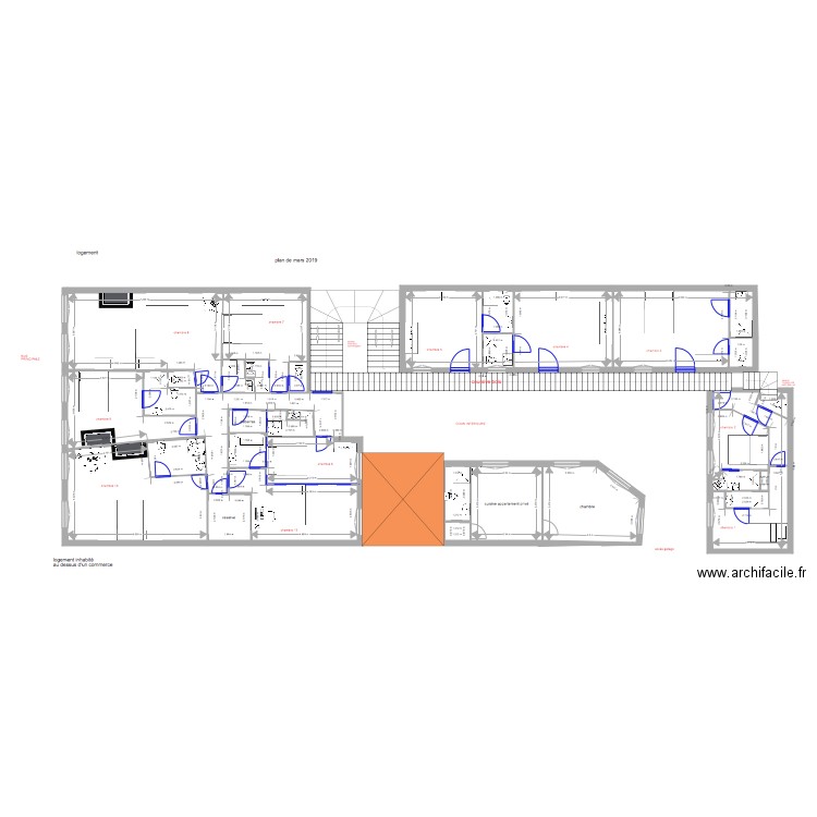 etage. Plan de 0 pièce et 0 m2