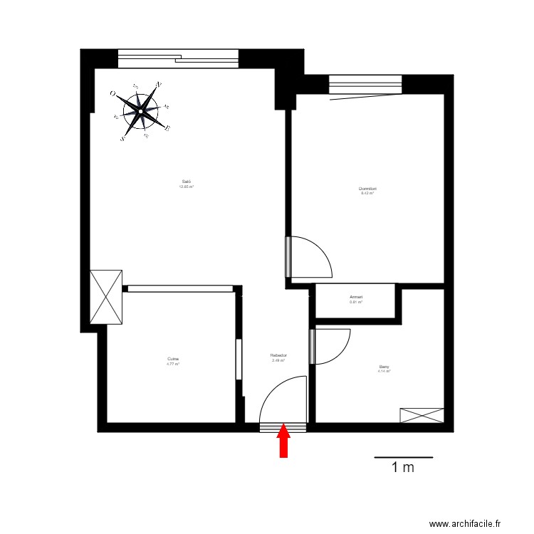 AV SANTA COLOMA 47 51 PLANTA 1 AP 107. Plan de 0 pièce et 0 m2