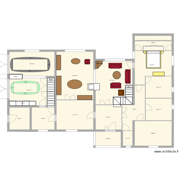 Maison00RDC02. Plan de 0 pièce et 0 m2