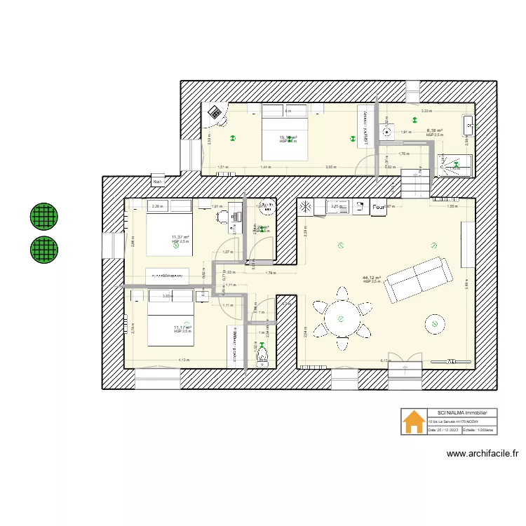 10 LA SERVAIS NOZAY. Plan de 