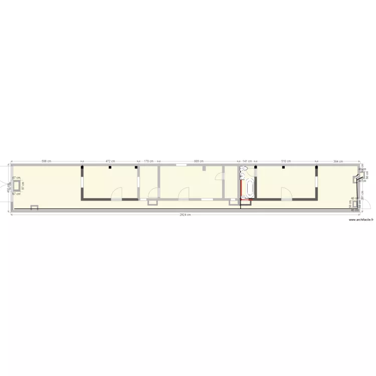 Plan Arriv&eacute;e Eau. Plan de 