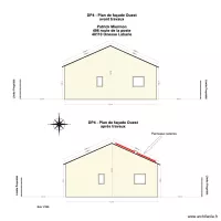 DP4 - Plan de fa&ccedil;ade Ouest Onesse