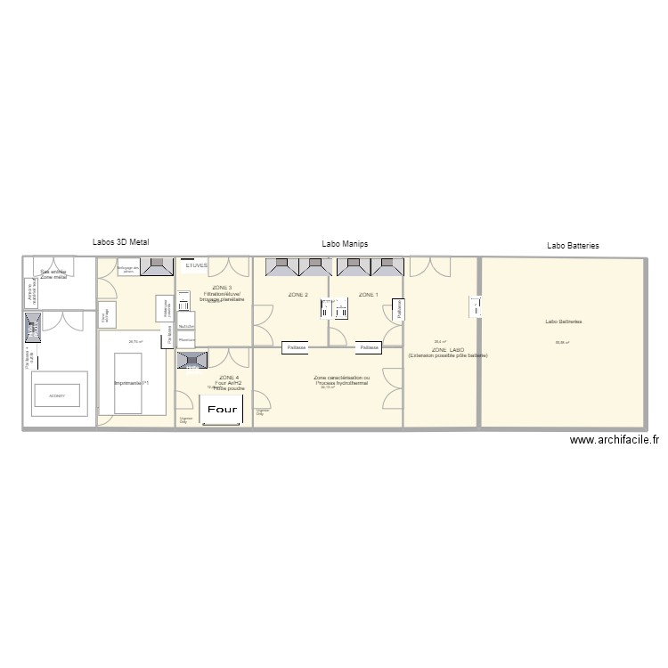 plan labo général-aile sude-V1)230320. Plan de 0 pièce et 0 m2
