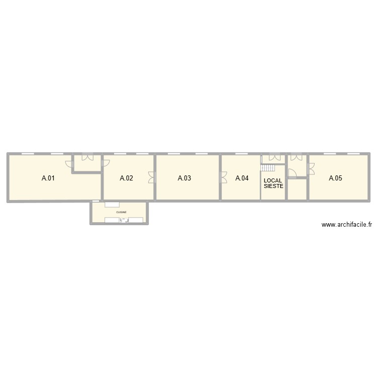 CNTK maternelle BAT PRINCIPAL . Plan de 9 pièces et 268 m2