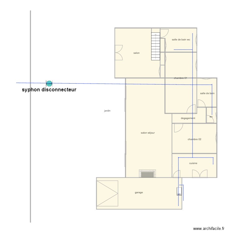 puaud ass. Plan de 14 pièces et 137 m2