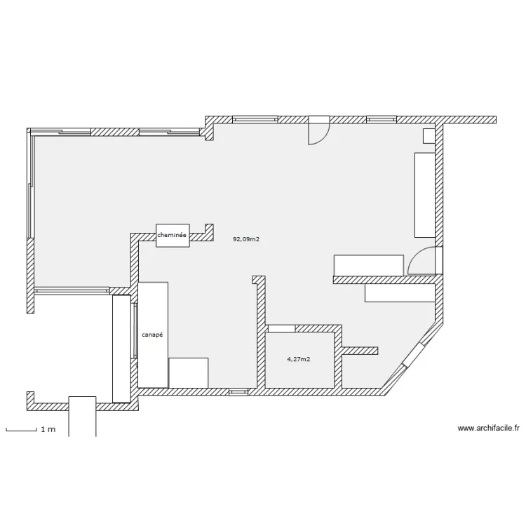 Extension Maison d&eacute;finitif. Plan de 
