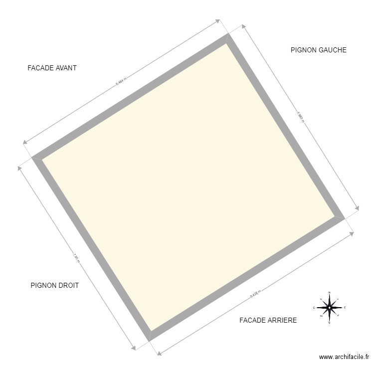 plan géoportail Benmiloud . Plan de 1 pièce et 59 m2