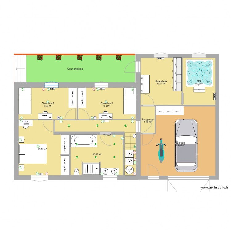 Maison sous sol Projet. Plan de 0 pièce et 0 m2