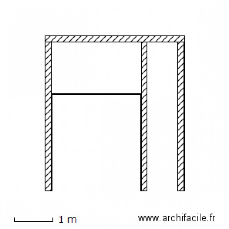 Local actuel coupe. Plan de 0 pièce et 0 m2