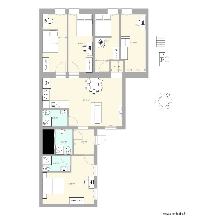 GARAY 26 5 CHAMBRE RENOVATION edina. Plan de 0 pièce et 0 m2