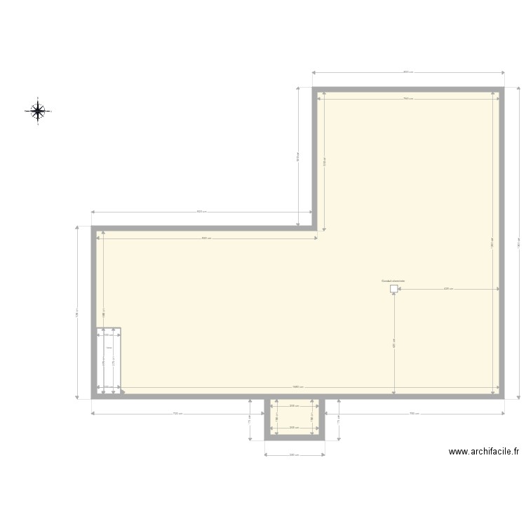 Conduit et entrée. Plan de 0 pièce et 0 m2