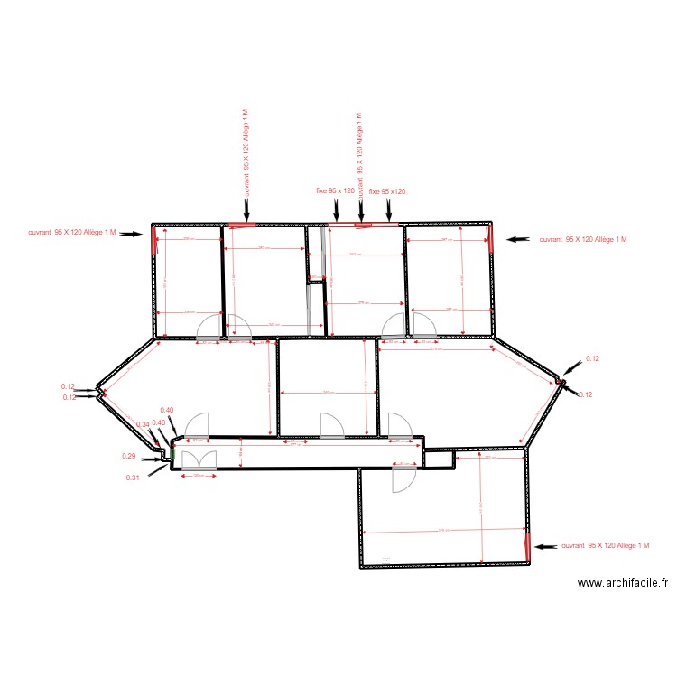 prise de cote monfeier. Plan de 0 pièce et 0 m2