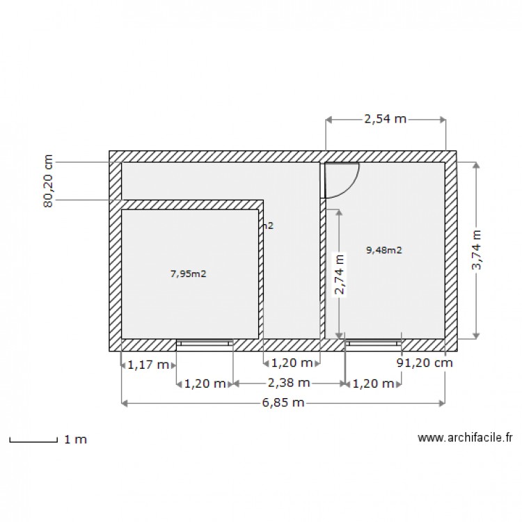 3ième étage étude. Plan de 0 pièce et 0 m2