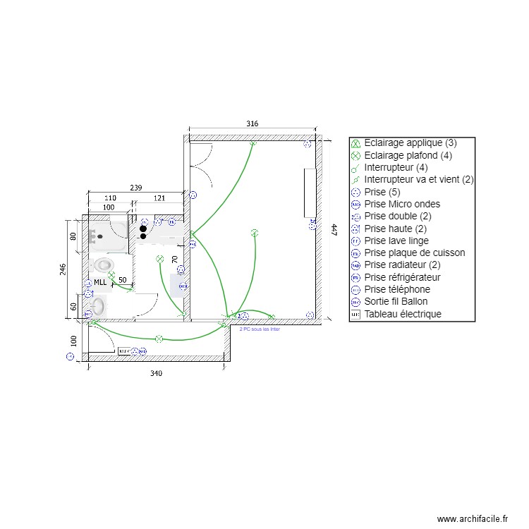 MOUCHI Plan ELEC V2. Plan de 0 pièce et 0 m2