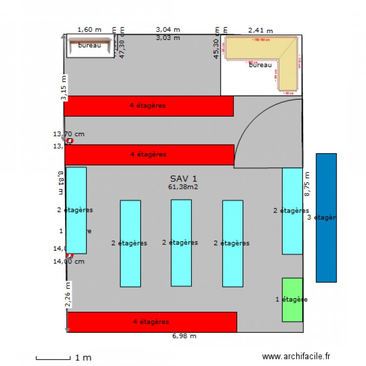 SAV 1  .3.2. Plan de 0 pièce et 0 m2