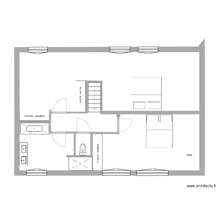 1 er étage. Plan de 0 pièce et 0 m2