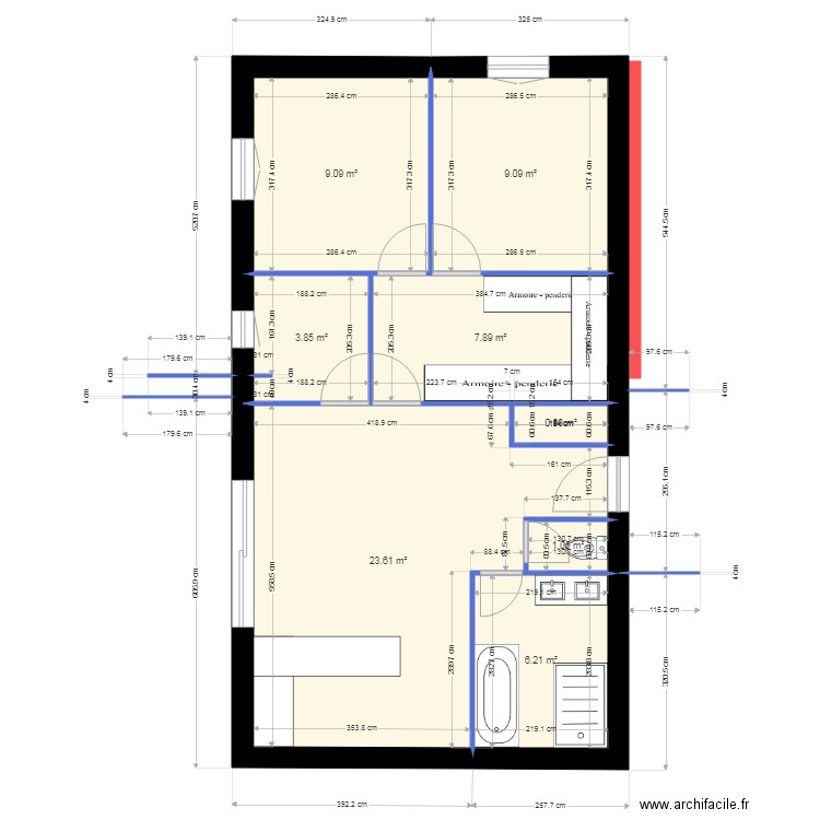 maison garage5. Plan de 8 pièces et 62 m2