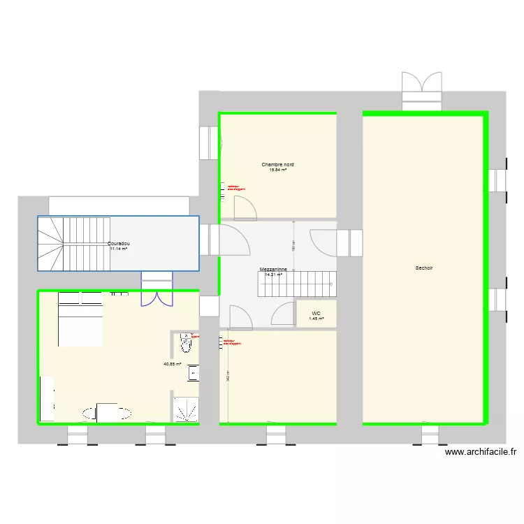 Rocles 1er V2006 2019. Plan de 