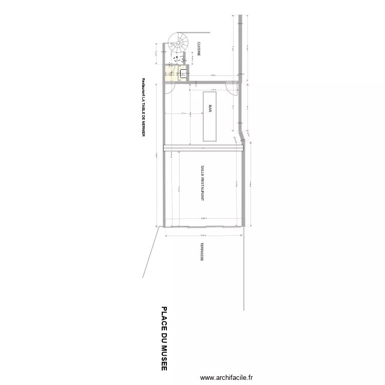 LA TABLE DE NERNIER. Plan de 
