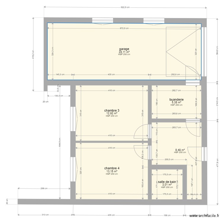 Maison Langlade RDC. Plan de 0 pièce et 0 m2