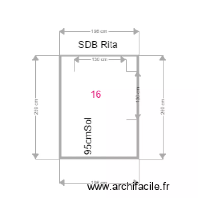 FENTRE SDB RITA ANC. Plan de 