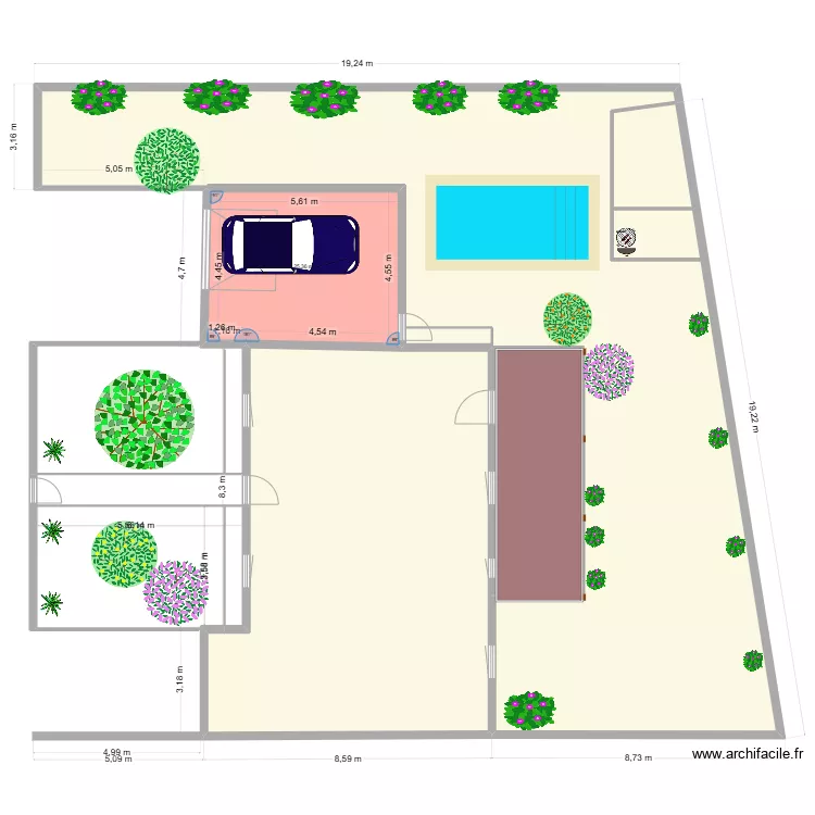 Garage Amade. Plan de 