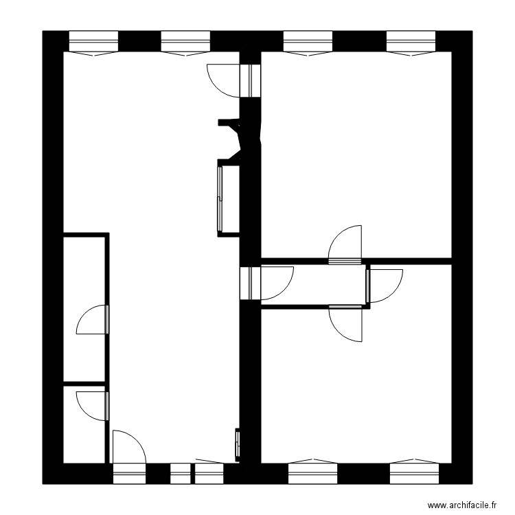 FROUMY. Plan de 8 pièces et 87 m2