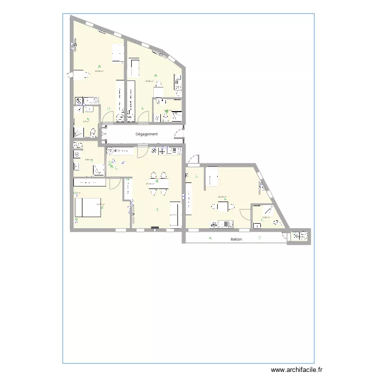 Plateau Lopes Option 1. Plan de 