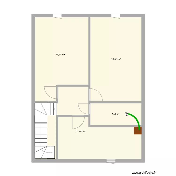 SAS ALHAN BELGUERRI 1ER. Plan de 4  et 63 m²