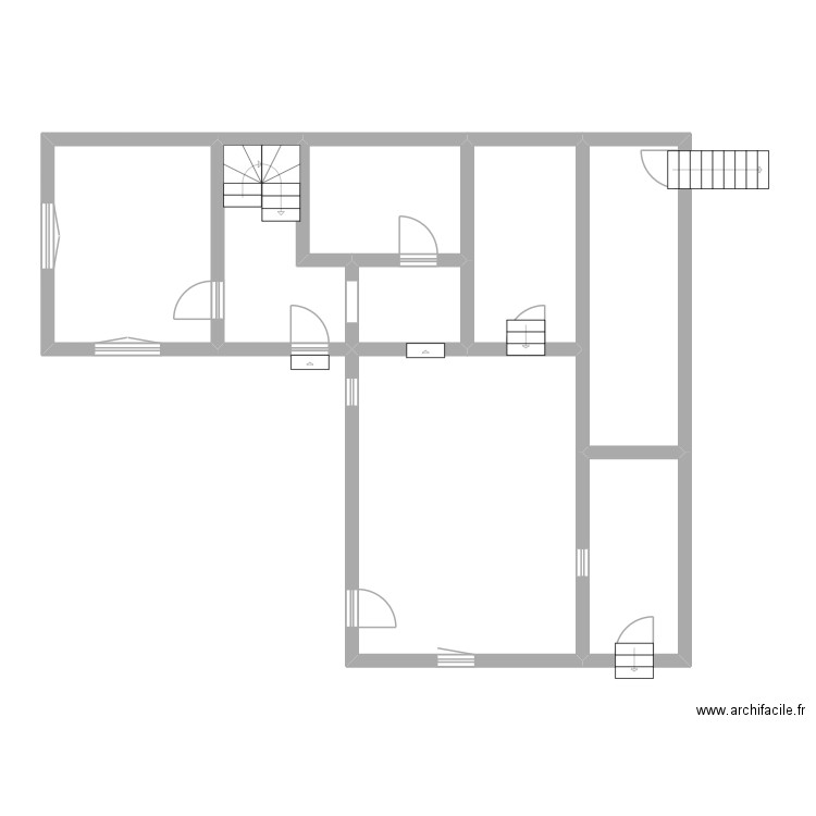 EP Loire_LENOIR. Plan de 8 pièces et 91 m2