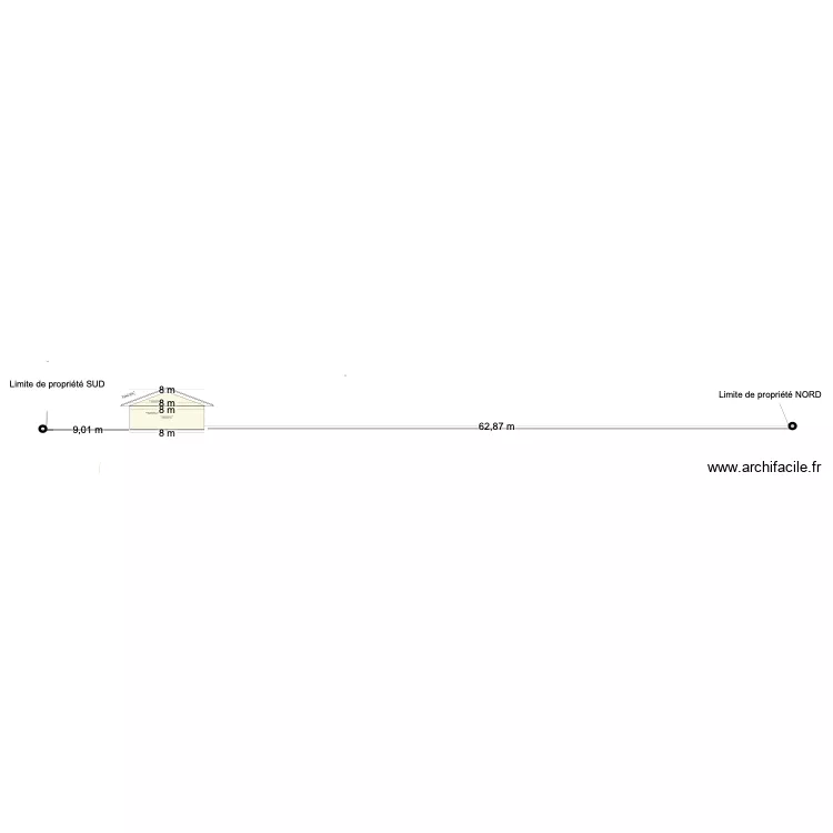 coupe garage. Plan de 
