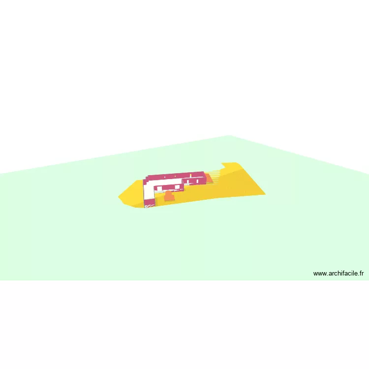 rez de chauss&eacute;e. Plan de 2  et 733 m²