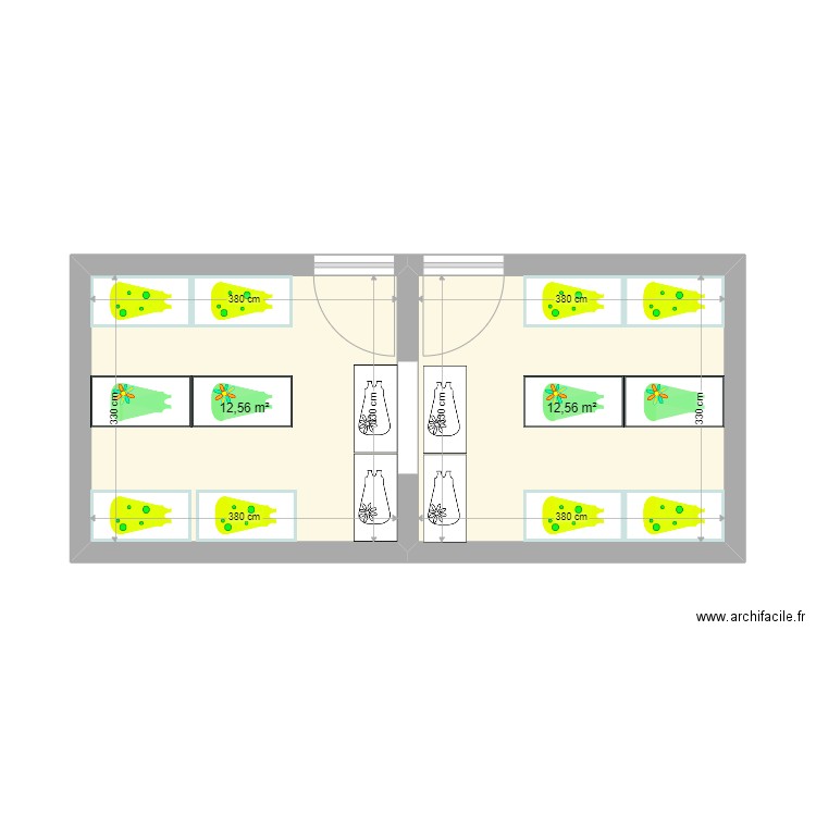 chambre gol. Plan de 0 pièce et 0 m2