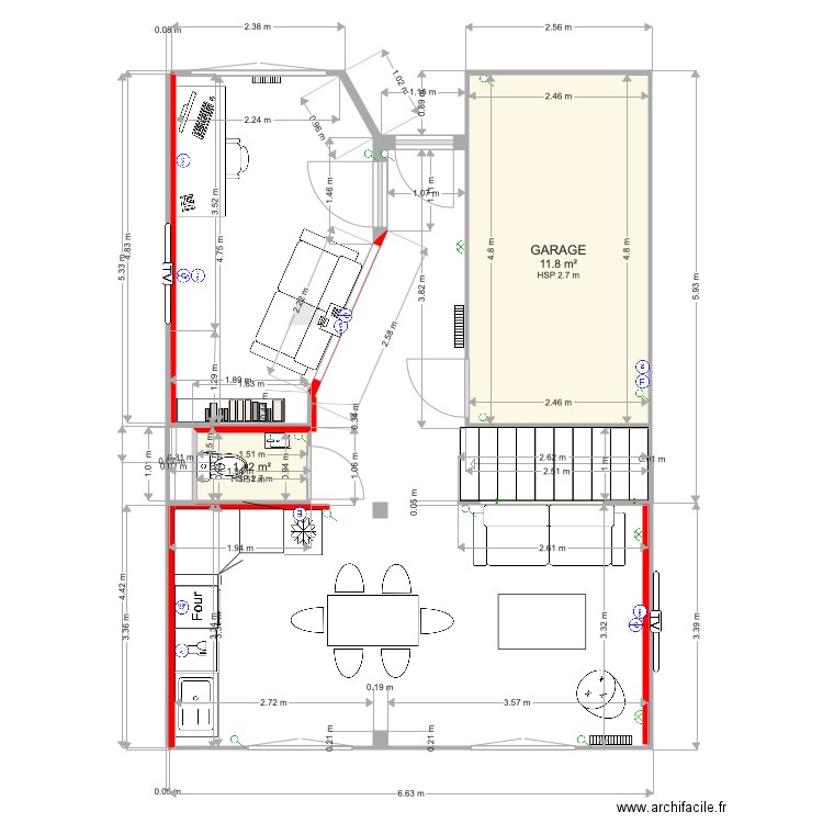 VERDUN REZ DE CHAUSSE version 3. Plan de 0 pièce et 0 m2