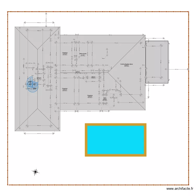 PLAN MAISON 2 1PISCINE. Plan de 
