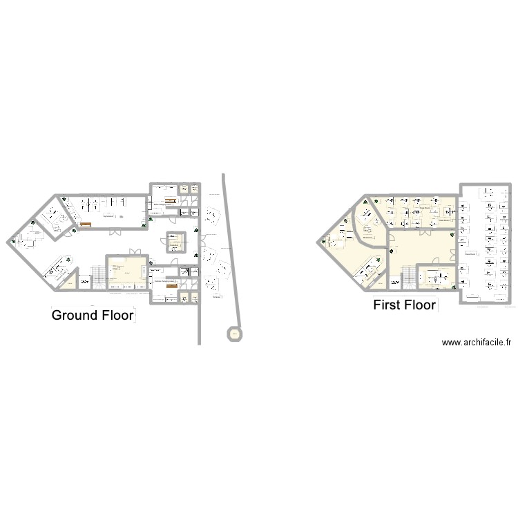 Sailing School Parcel 164 elevator. Plan de 15 pièces et 207 m2