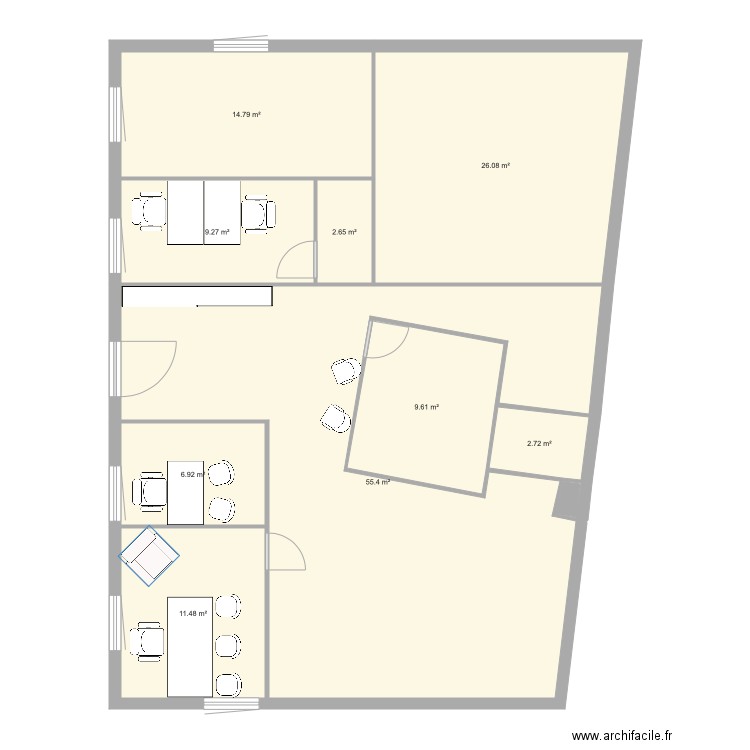 Bureaux Grésy V2. Plan de 0 pièce et 0 m2