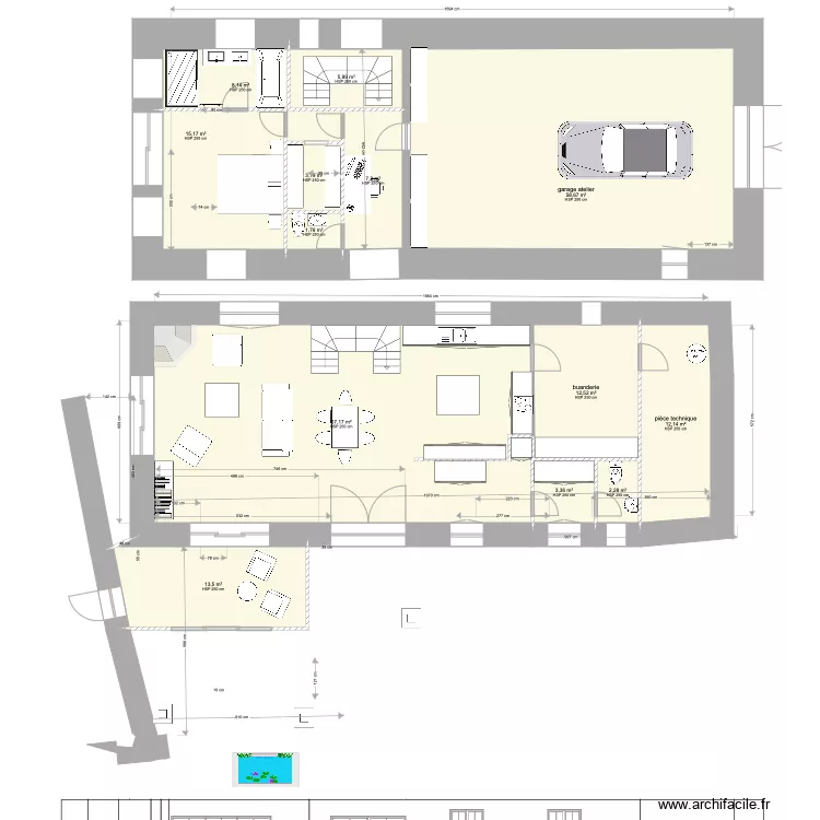 grange 1er f&eacute;vrier 2022. Plan de 