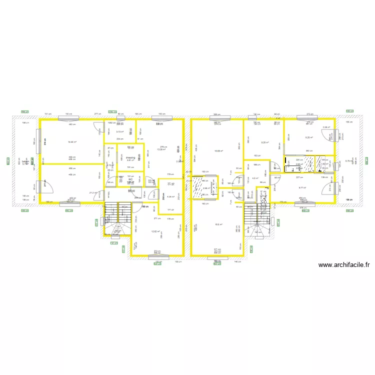 SAINT JULIEN &eacute;tage . Plan de 